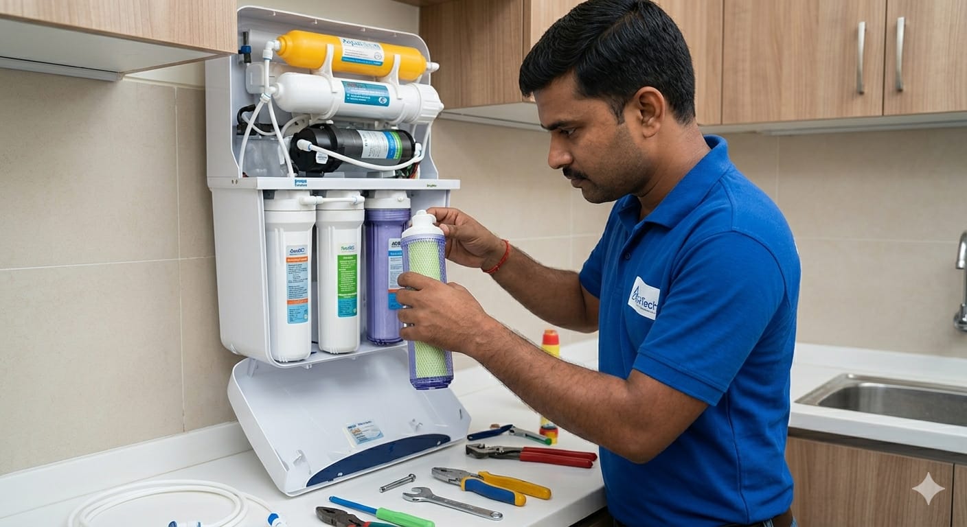Sujeet offering Best RO Services and clean installation layouts